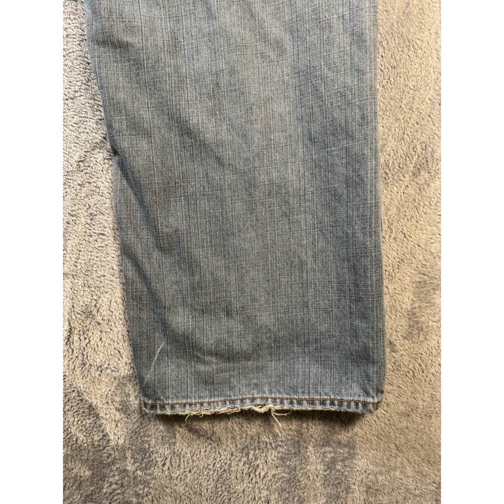 Ecko Unltd. Denim Foundry Low Rise Straight Leg Light Wash Blue Jeans 32 - Picture 9 of 9